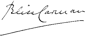 Bliss Carman signature