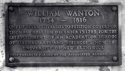 Plaque for William Wanton