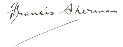 Francis Sherman's signature