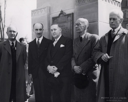 Dignitaries at the Unveiling Ceremony for the Poets' Corner Monument - UAPC11no11(8)