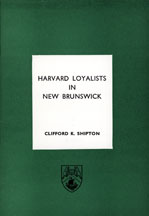 Harvard Loyalists in New Brunswick
