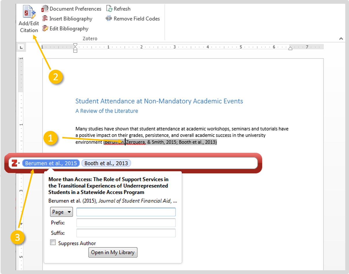 Following Step 3 to refresh citations.